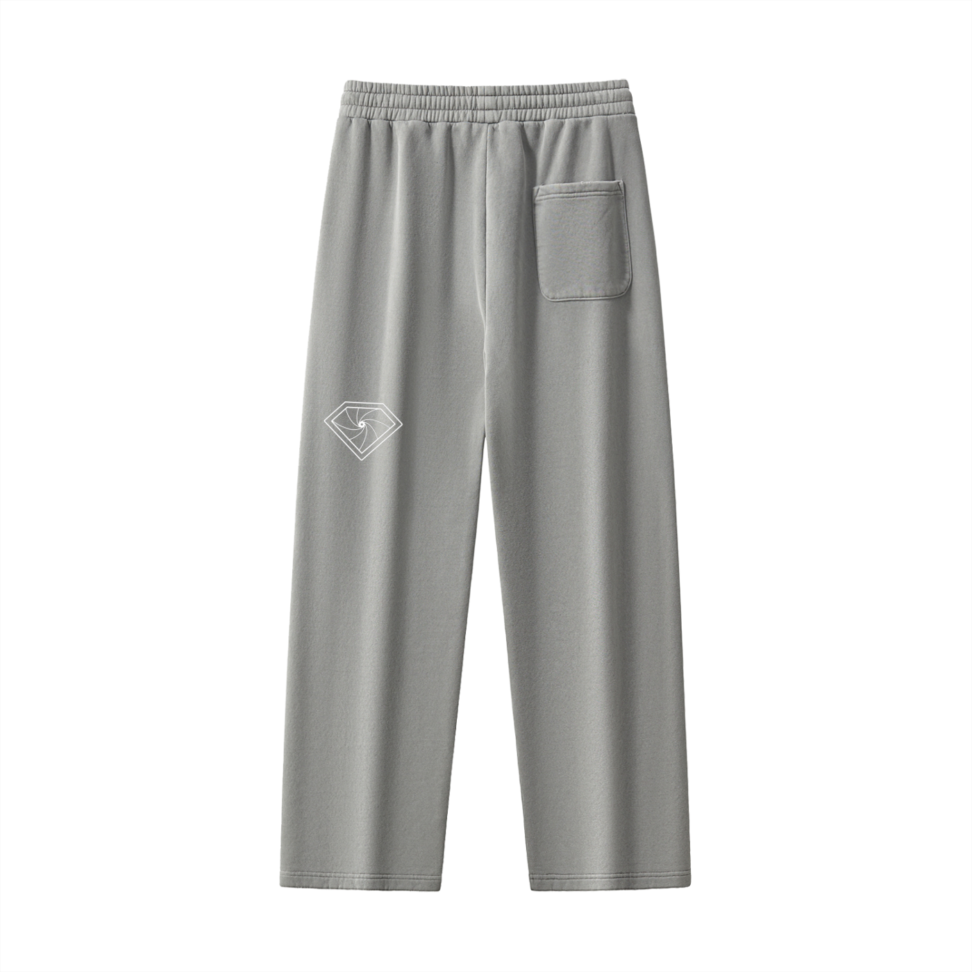 "CHOCO BABY" Frayed Enzyme Washed Fleece Sweatpants