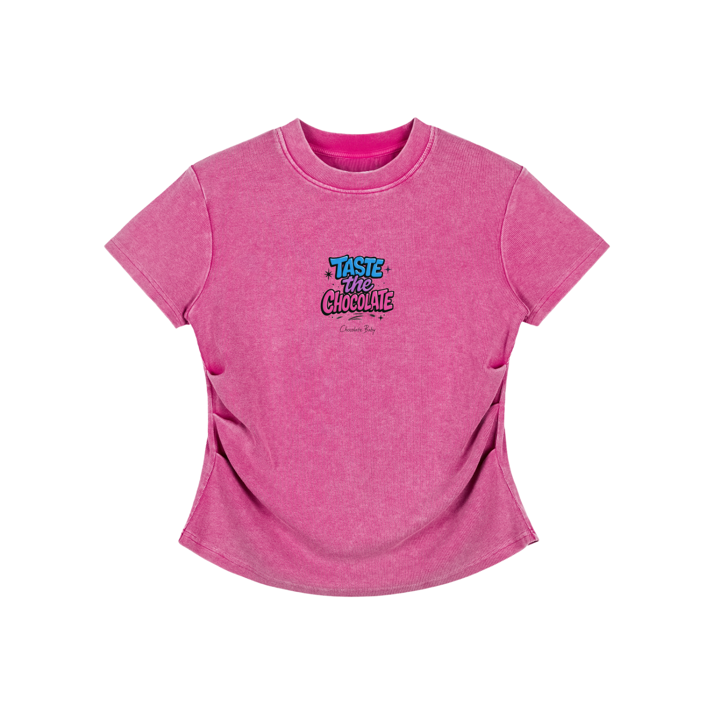 Vintage Washed Bodycon Cotton T-Shirt
