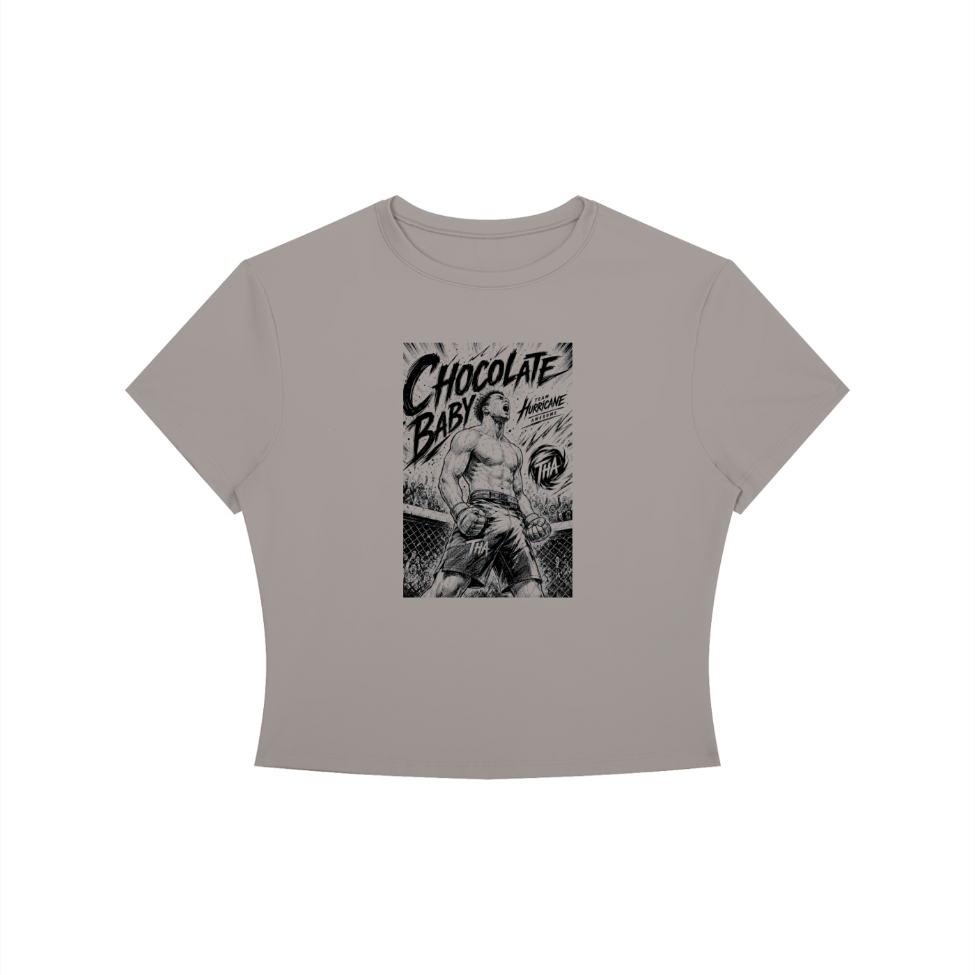 "Goes pro" Women's Crewneck Crop T-Shirt DF1