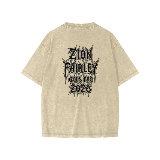 "Goes pro" Snow Washed Kids' T-Shirt D5