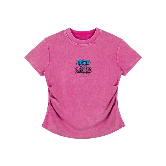 Vintage Washed Bodycon Cotton T-Shirt
