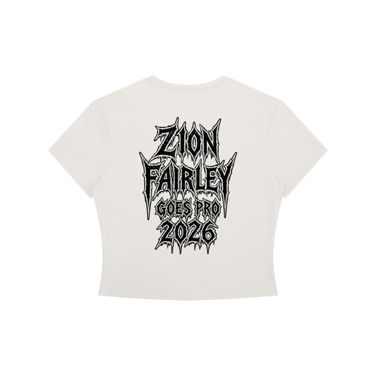 "Goes pro" Women's Crewneck Crop T-Shirt DF1